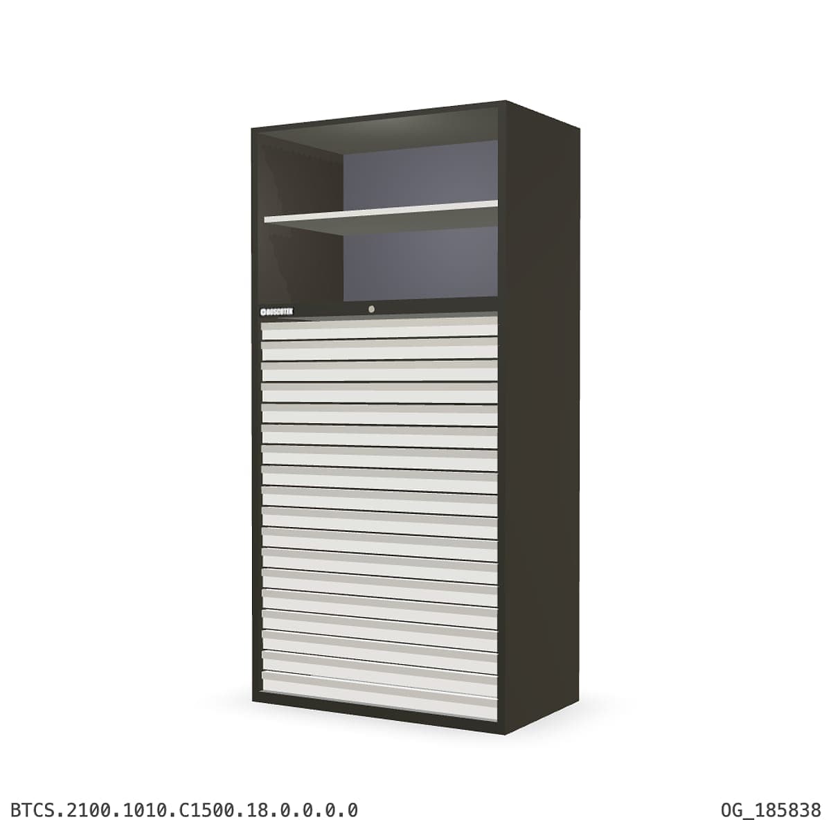 Combination Cabinet 1010W × 2100H — S Series, C1500 Drawer Bay by Atomic Tawk