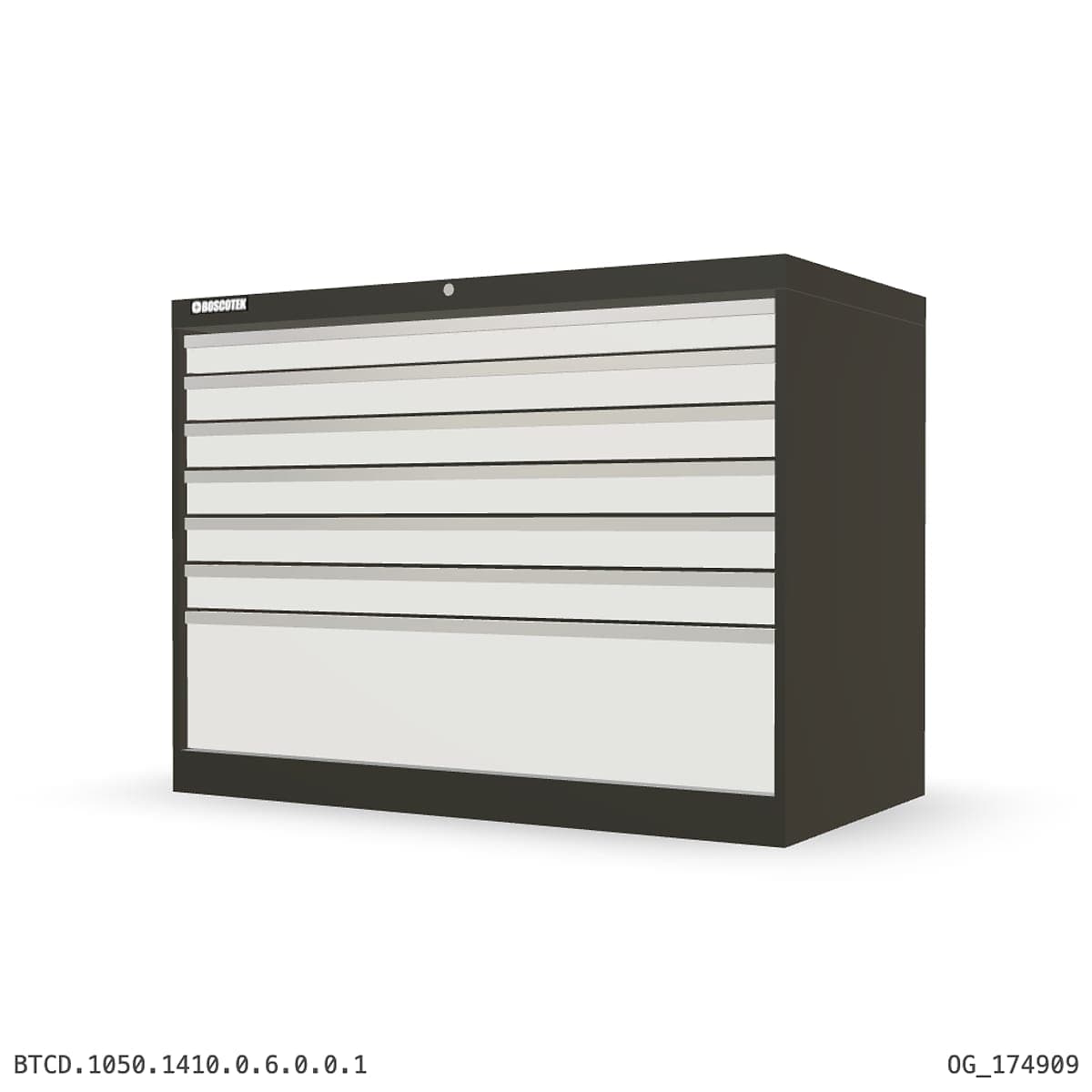 HD Cabinet 1410W × 1050H — D Series, 7-Drawer by Atomic Tawk