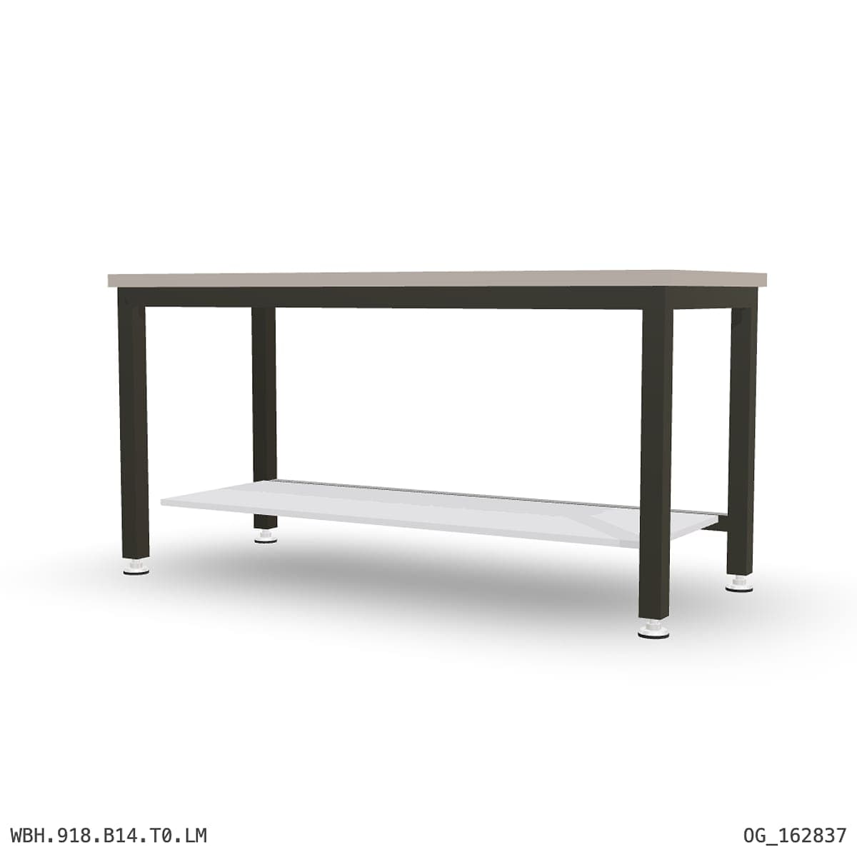 Heavy Duty Workbench 1800mm — Laminated Timber (42mm HDF), under-bench storage by Atomic Tawk