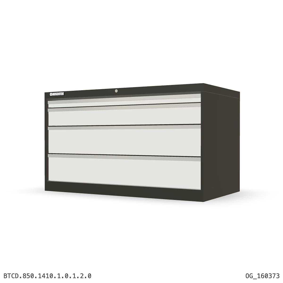 HD Cabinet 1410W × 850H — D Series, 4-Drawer by Atomic Tawk