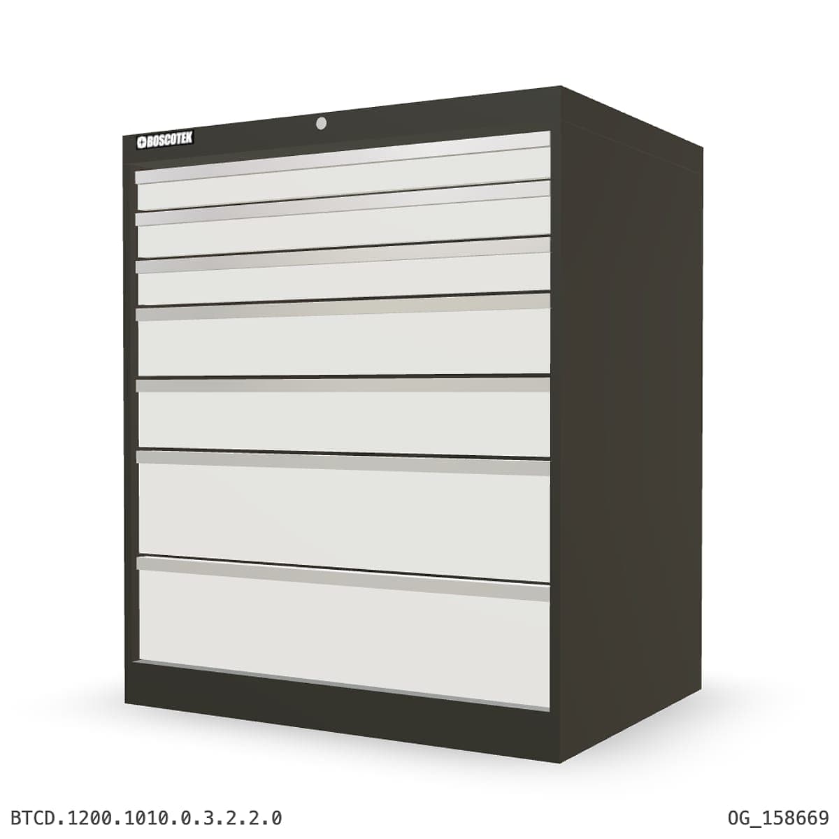 HD Cabinet 1010W × 1200H — D Series, 7-Drawer by Atomic Tawk