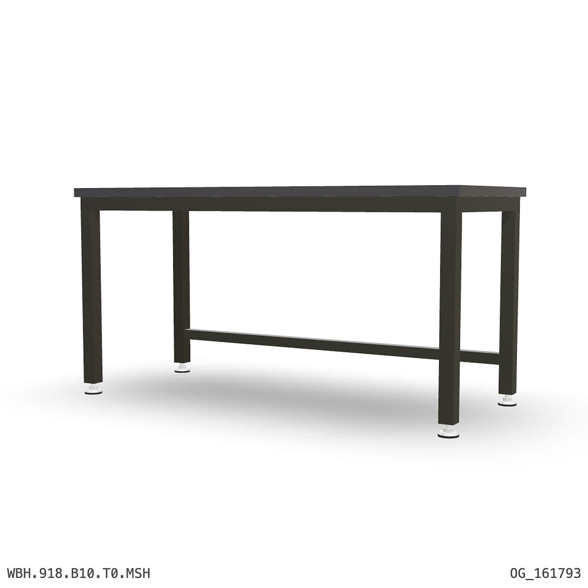Heavy Duty Workbench 1800mm — 3mm Mild Steel (Heavy), under-bench storage by Atomic Tawk