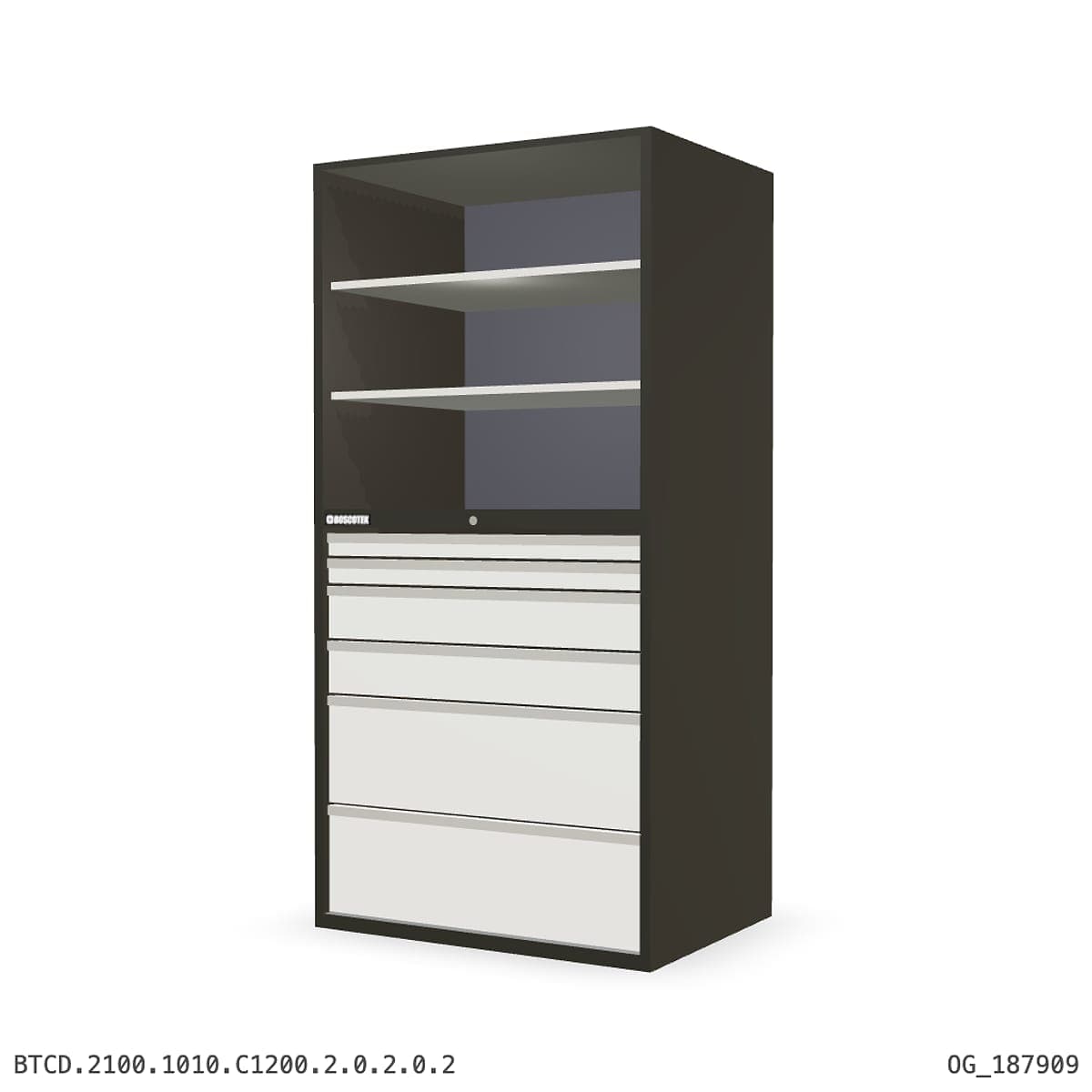 Combination Cabinet 1010W × 2100H — D Series, C1200 Drawer Bay by Atomic Tawk
