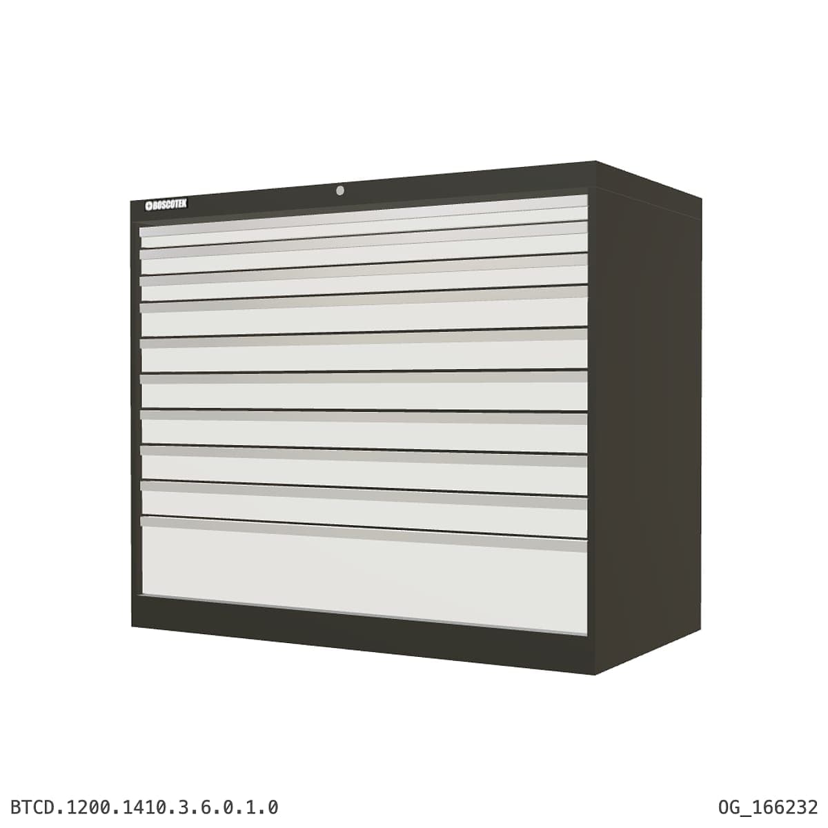 HD Cabinet 1410W × 1200H — D Series, 10-Drawer by Atomic Tawk