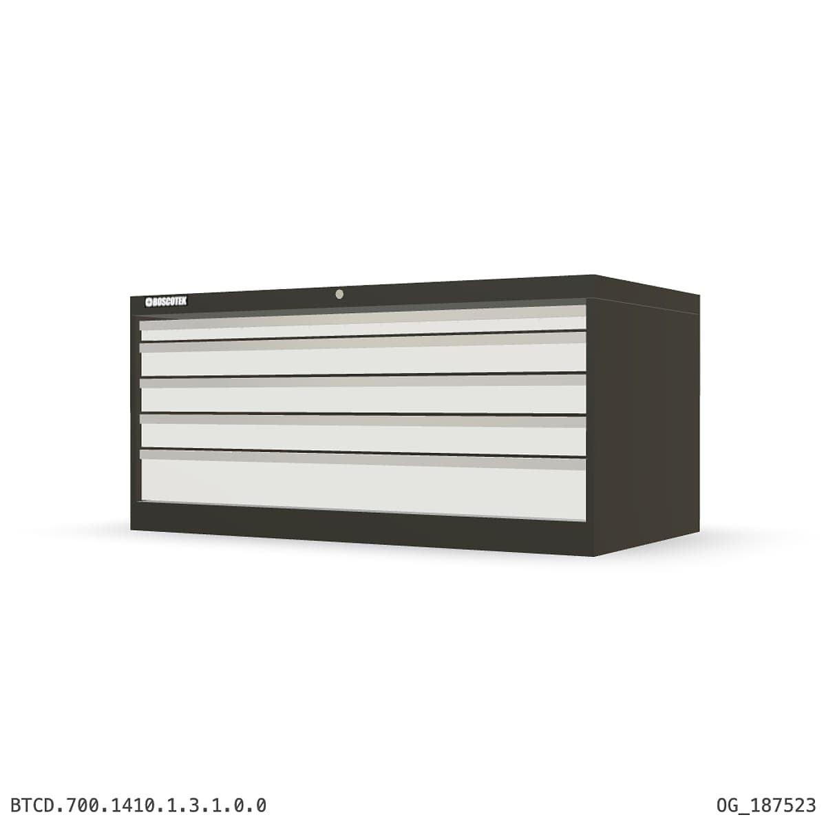 HD Cabinet 1410W × 700H — D Series, 5-Drawer by Atomic Tawk