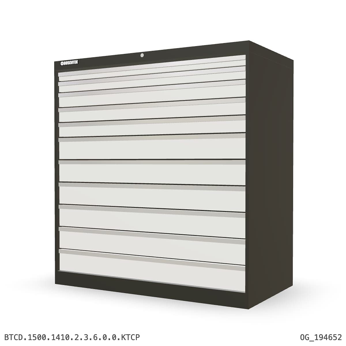 HD Cabinet 1410W × 1500H — D Series, 11-Drawer by Atomic Tawk