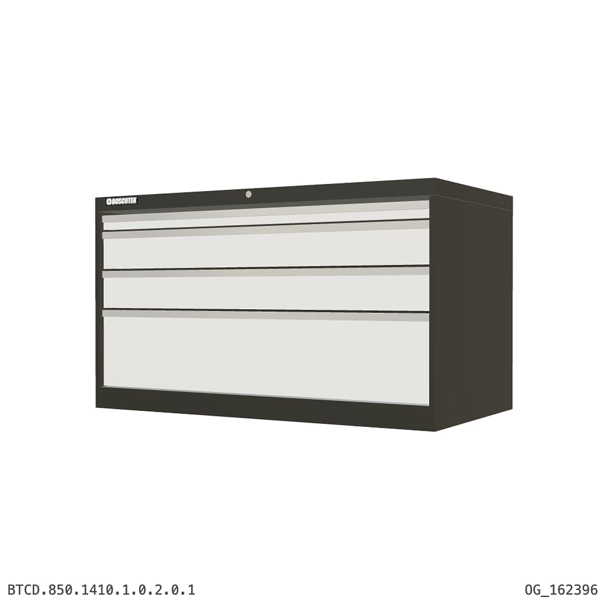 HD Cabinet 1410W × 850H — D Series, 4-Drawer by Atomic Tawk