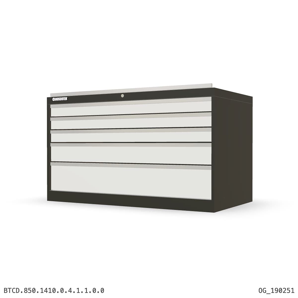 HD Cabinet 1410W × 850H — D Series, 6-Drawer by Atomic Tawk