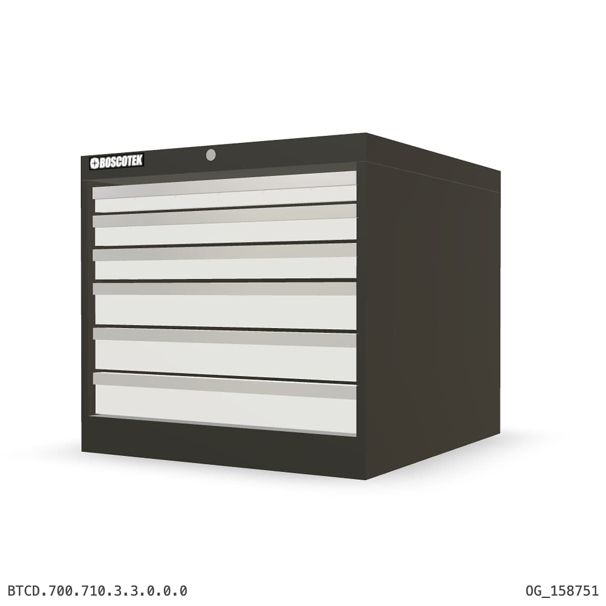 HD Cabinet 710W × 700H — D Series, 6-Drawer by Atomic Tawk