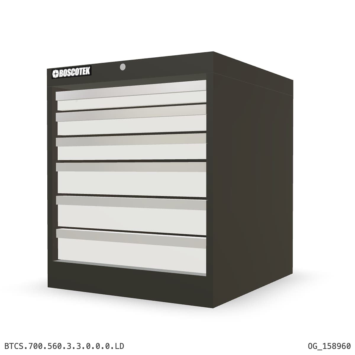 HD Cabinet 560W × 700H — S Series, 6-Drawer by Atomic Tawk