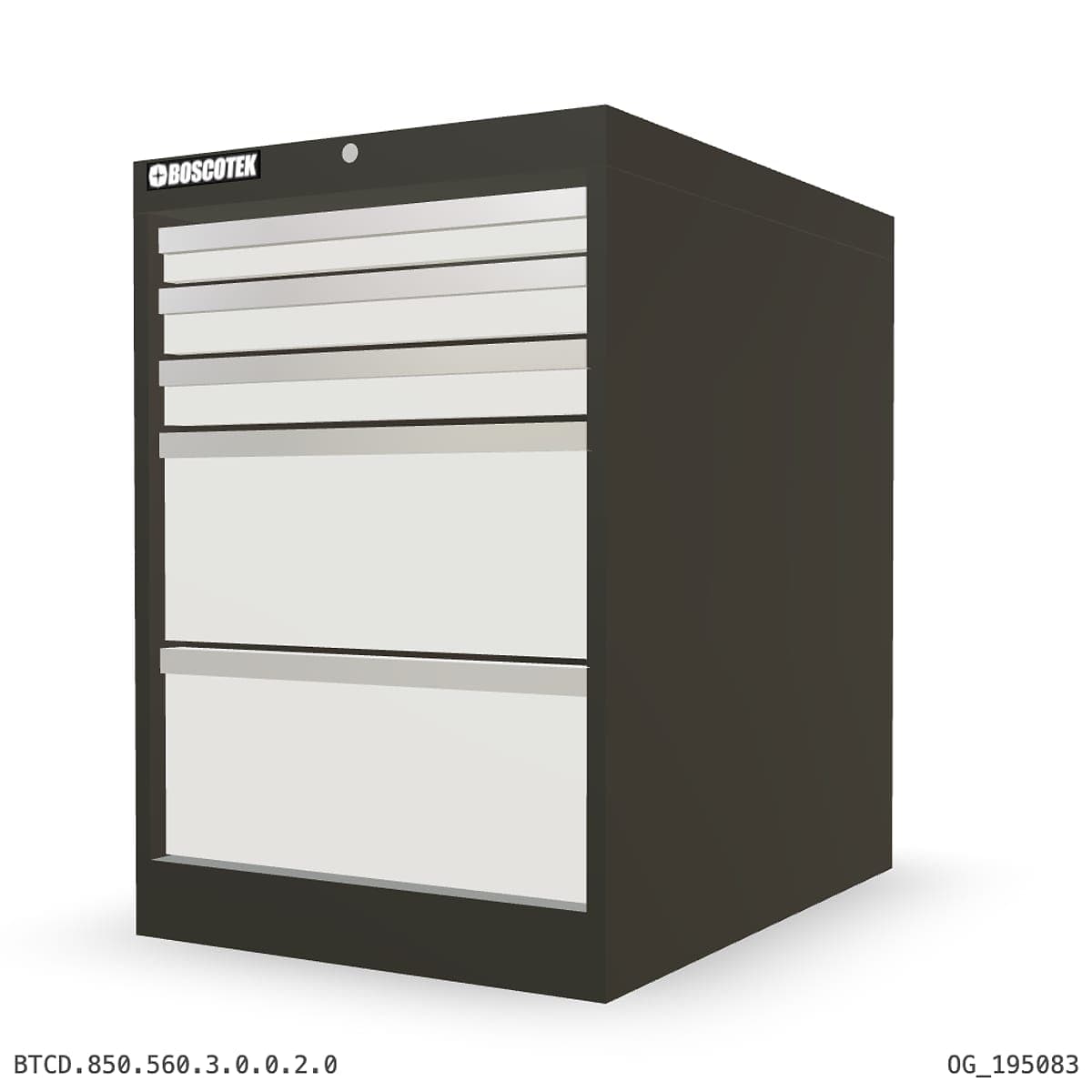 HD Cabinet 560W × 850H — D Series, 5-Drawer by Atomic Tawk