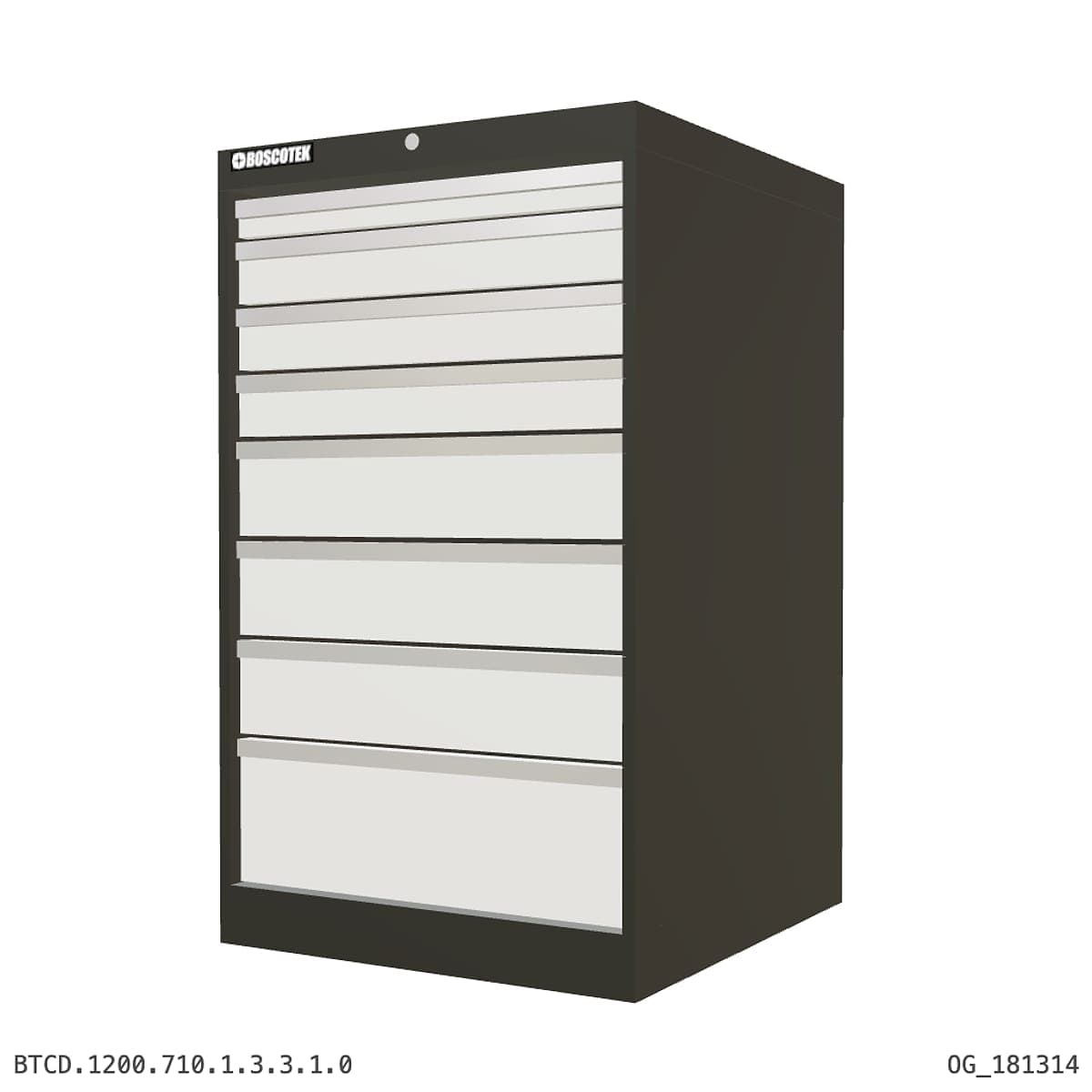 HD Cabinet 710W × 1200H — D Series, 8-Drawer by Atomic Tawk