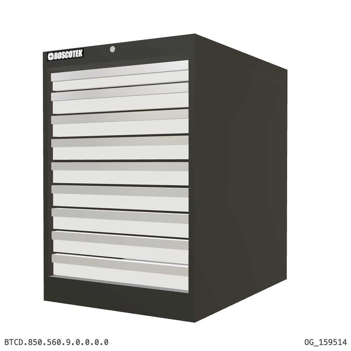 HD Cabinet 560W × 850H — D Series, 9-Drawer by Atomic Tawk