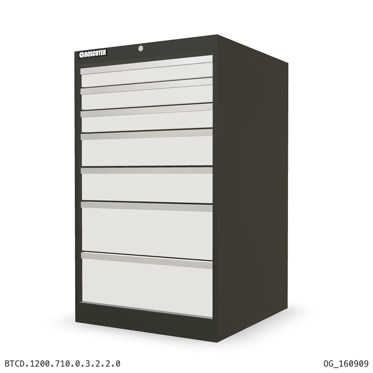 HD Cabinet 710W × 1200H — D Series, 7-Drawer by Atomic Tawk