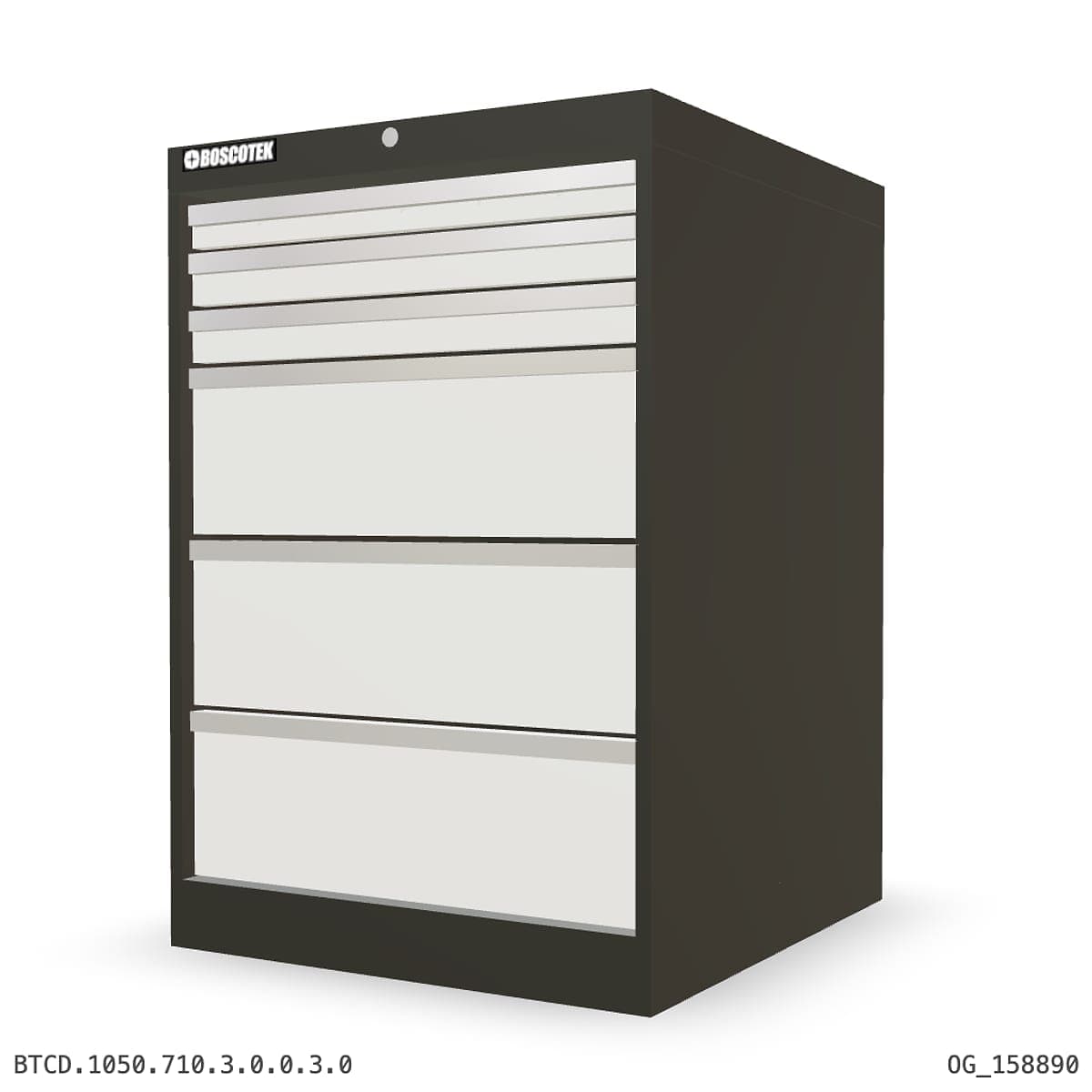 HD Cabinet 710W × 1050H — D Series, 6-Drawer by Atomic Tawk