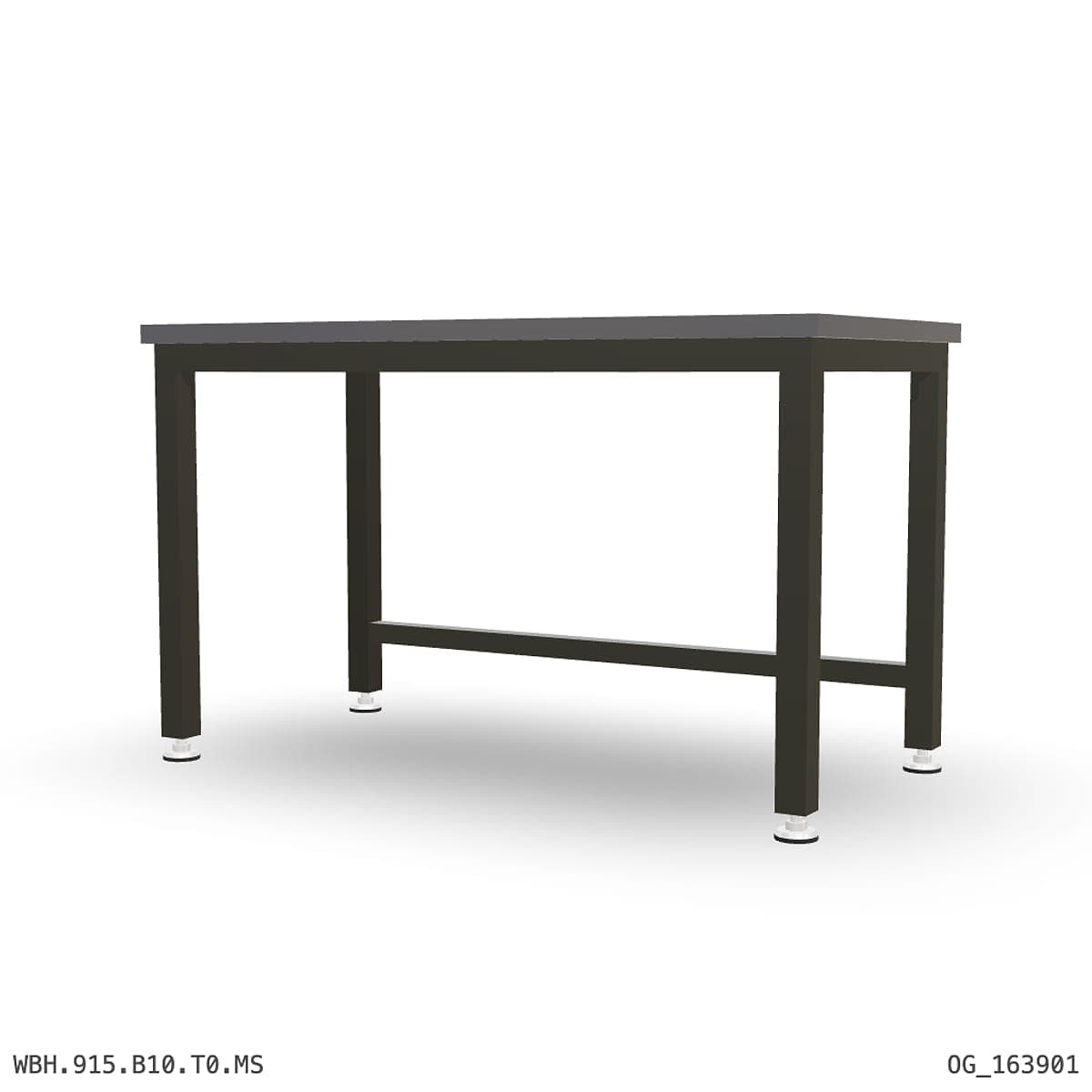 Heavy Duty Workbench 1500mm — 2mm Mild Steel, under-bench storage by Atomic Tawk
