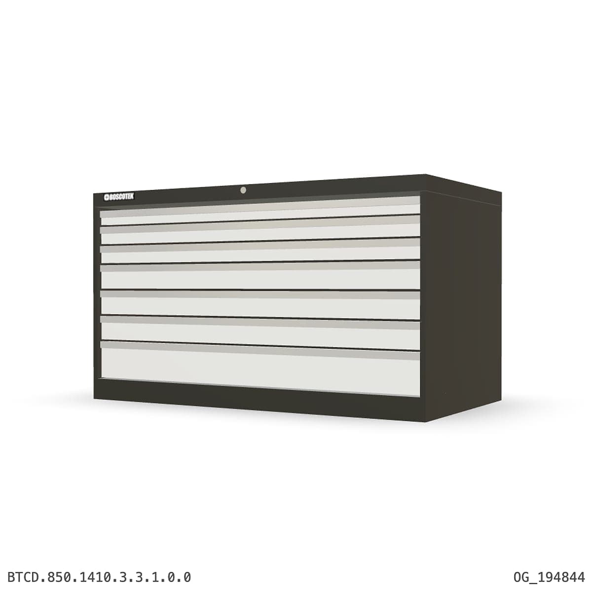 HD Cabinet 1410W × 850H — D Series, 7-Drawer by Atomic Tawk