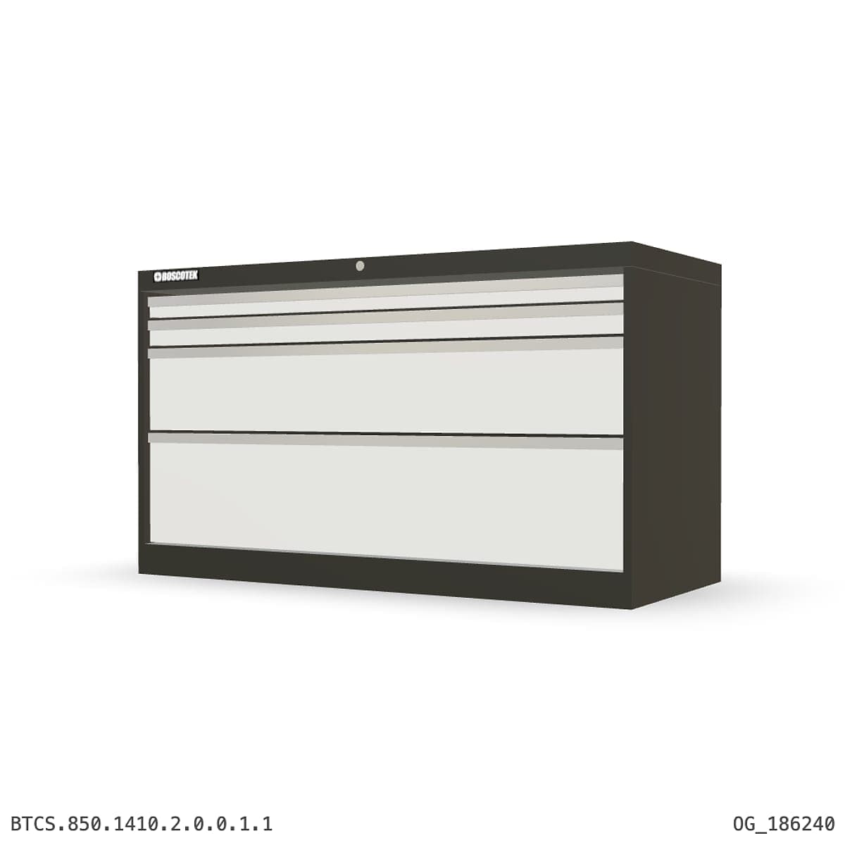 HD Cabinet 1410W × 850H — S Series, 4-Drawer by Atomic Tawk